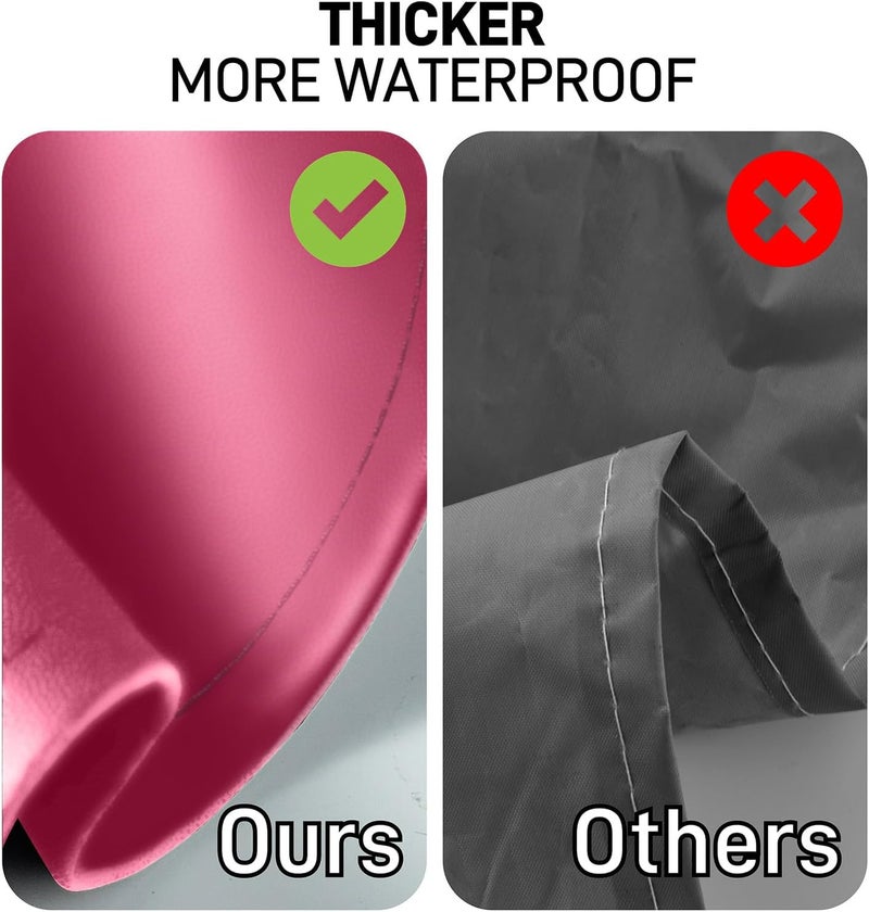 Vammcht Waterproof Apron with Comfortable Adjustable Bib Rubber Vinyl Dishwasher Heavy Duty Apron for Men Women Dishwashing - Image 3